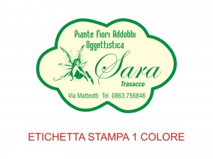 Etichette adesive per fioristi, fiorai e vivaisti (mm 44x30)  (cod.25G)